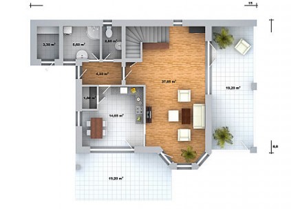 Rodinný dům Veronika  3 –  první nadzemní podlaží