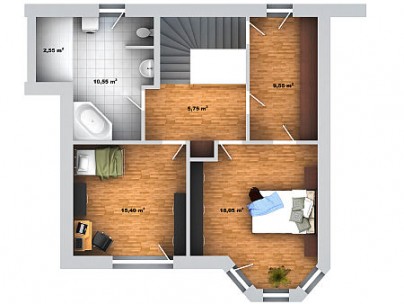 Rodinný dům Veronika  3 –  druhé nadzemní podlaží